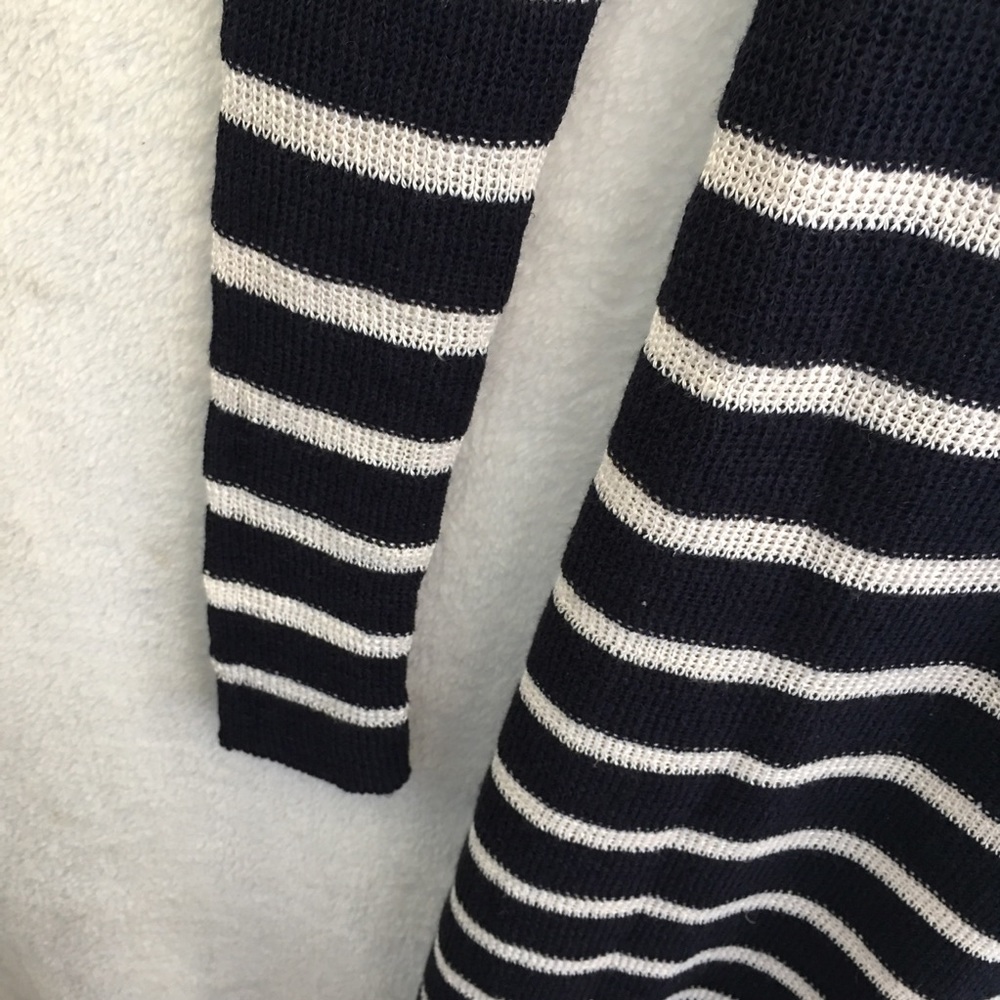 NWT Isabel Marant Etoile Earl anchor embroidered striped knit sweater dress - Picture 8 of 11